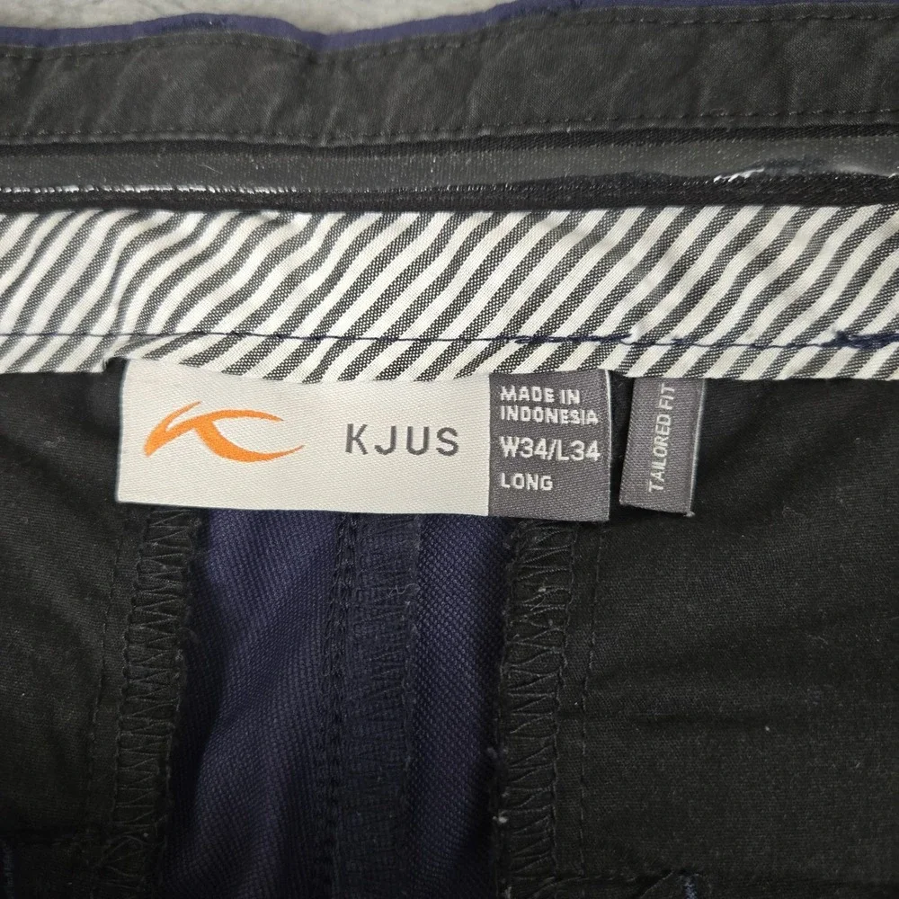 KJUS Ike Golf Pants Mens 34x34 Navy Stretch Lightweight Performance Chino